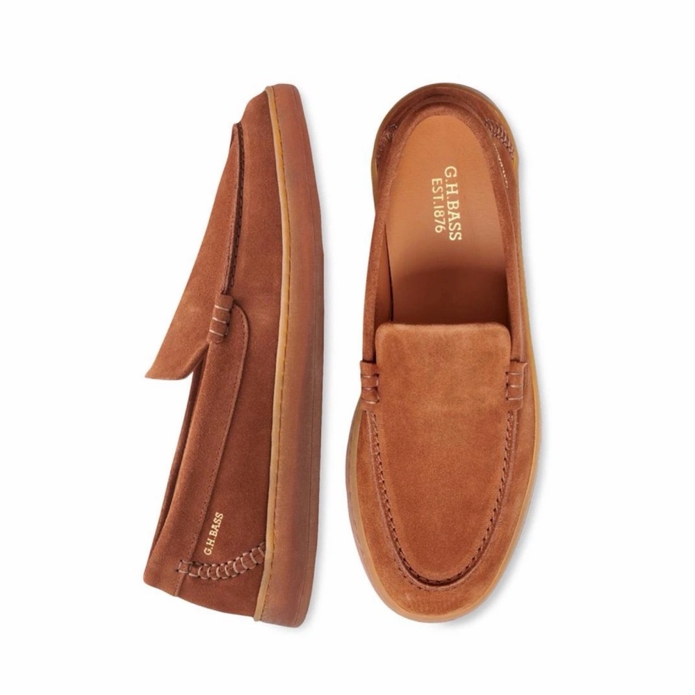 G.H. Bass & Co. Men's Tan Suede Loafers